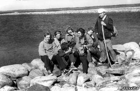 М.Василенко з друзями на Соловецькому острові. 1976
